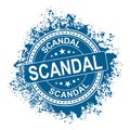 scandal. stamp. square grunge isolated scandal sign