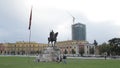 Scander bey Monument in Tirana Square.