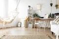 Scandi room with vintage furniture Royalty Free Stock Photo