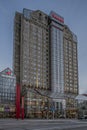 Scandic Hotel at Triangeln, Malmo City at twilight hour