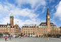 Scandic Palace Hotel and Radhuspladsen in Copenhagen, Denmark, editorial Royalty Free Stock Photo