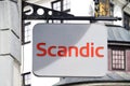 Scandic sign at hotel