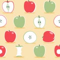 Scandinavian apple pattern - Illustration