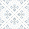 Scandinavian floral background, mid century wallpaper, seamless pattern,