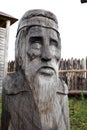 Scandinavian god in Viking temple