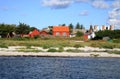 Scandinavian house, Snogebaek, Bornholm, Denmark Royalty Free Stock Photo