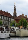 Scandinavian houses and boats