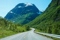 Scenic road in Norway.