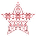 Scandinavian pattern in star shape