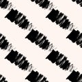 Scandinavian seamless pattern with diagonal black