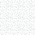 Scandinavian Seamless vector pattern for decoration, design. Astronomy different constellations on a white background Royalty Free Stock Photo