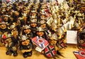 Scandinavian snouvenir ugly trolls army Royalty Free Stock Photo