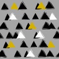 Seamless abstract pattern with triangles