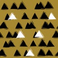 Seamless abstract pattern with triangles