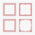 Scandinavian style cross stitch pattern Royalty Free Stock Photo