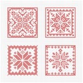 Scandinavian style cross stitch pattern Royalty Free Stock Photo