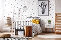 Scandinavian style kids room Royalty Free Stock Photo