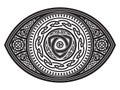 Scandinavian Viking design. Round Celtic design in Old Norse style