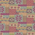 Scandinavian wool knitted seamless pattern