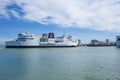 The Scandlines ferry in the port of Puttgarden