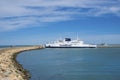 The Scandlines ferry in the port of Puttgarden