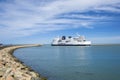 The Scandlines ferry in the port of Puttgarden