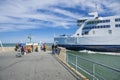 The Scandlines ferry in the port of Puttgarden