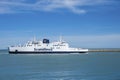 The Scandlines ferry in the port of Puttgarden