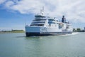 The Scandlines ferry in the port of Puttgarden