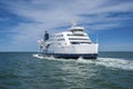 The Scandlines ferry in the port of Puttgarden