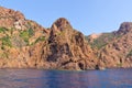 Scandola Nature Reserve, UNESCO World Heritage site, Corsica, Fr Royalty Free Stock Photo