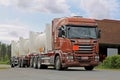 Scania R520 Euro 6 Tank Truck on the Road