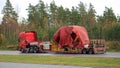 Scania R730 Hauls Industrial Object as Abnormal Transport