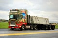 Scania R560 Semi Transports Concrete Slabs