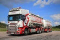 Scania R560 Tank Truck on a Parking Lot