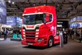 Scania 560 S truck presented at the Hannover IAA Transportation Motor Show. Germany - September 20, 2022