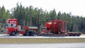 Scania Semi Hauls Agricultural Machinery in High Speed