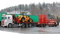 Scania Special Transport on Winter Truck Stop
