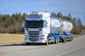 Scania Tank Truck of KS-Bulk on Beautiful Day