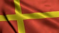 The Scanian Flag in South of Sweden Province of Skane