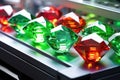 scanner analyzing quality of gemstones in a laboratory Royalty Free Stock Photo