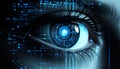 The scanner decodes the retinal data tech . Security access technology
