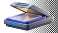 Scanner for document digitization and office equipment png transparent image Generative AI