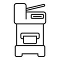 Scanner printer icon outline vector. Eco ecology device Royalty Free Stock Photo