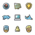 Vector Set of Military intelligence Icons.