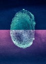 Scanner thumb print