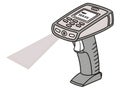 Scanning Device with Light Beam for Retail and Inventory Management Royalty Free Stock Photo