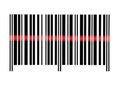 Scanning Empty Barcode Macro Closeup Isolated Royalty Free Stock Photo