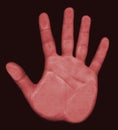 Scanning Hand Biometrics Royalty Free Stock Photo