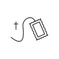 Scapulars, Christianity icon. Simple line, outline vector religion icons for ui and ux, website or mobile application